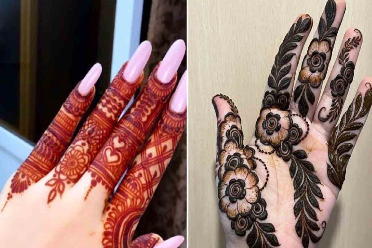 Mehandi Design Simple Front Hand