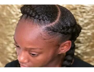 2 Feed In Braids With Designs