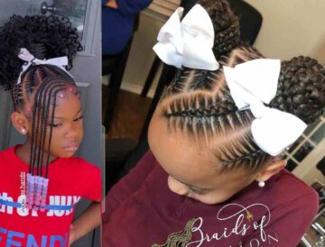 2 Ponytail Braids For Little Girl