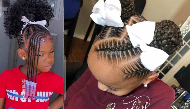 2 Ponytail Braids For Little Girl
