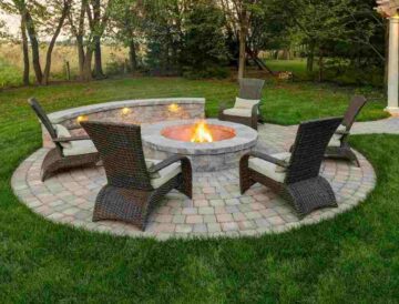 Low Cost Fire Pit Landscape Design