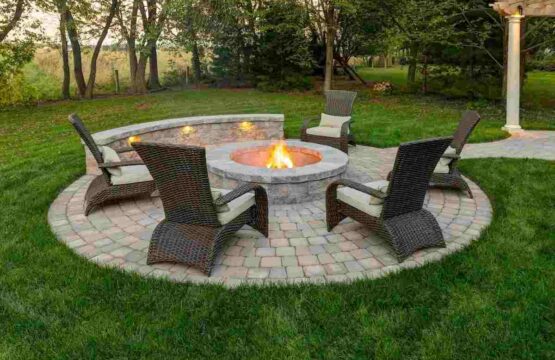Low Cost Fire Pit Landscape Design