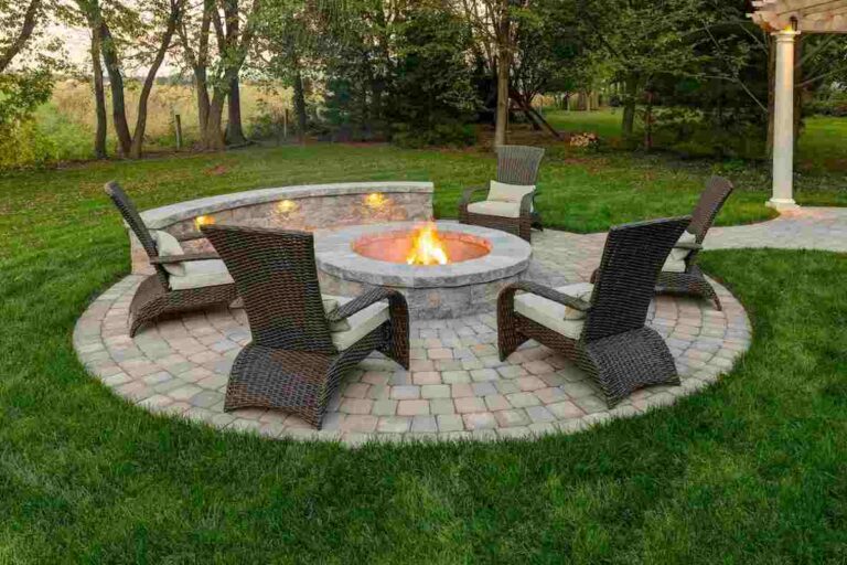 Low Cost Fire Pit Landscape Design