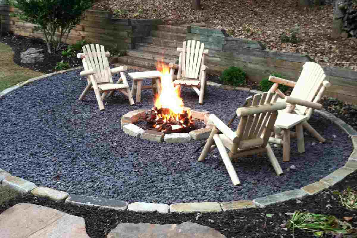 Low Cost Fire Pit Landscape Design