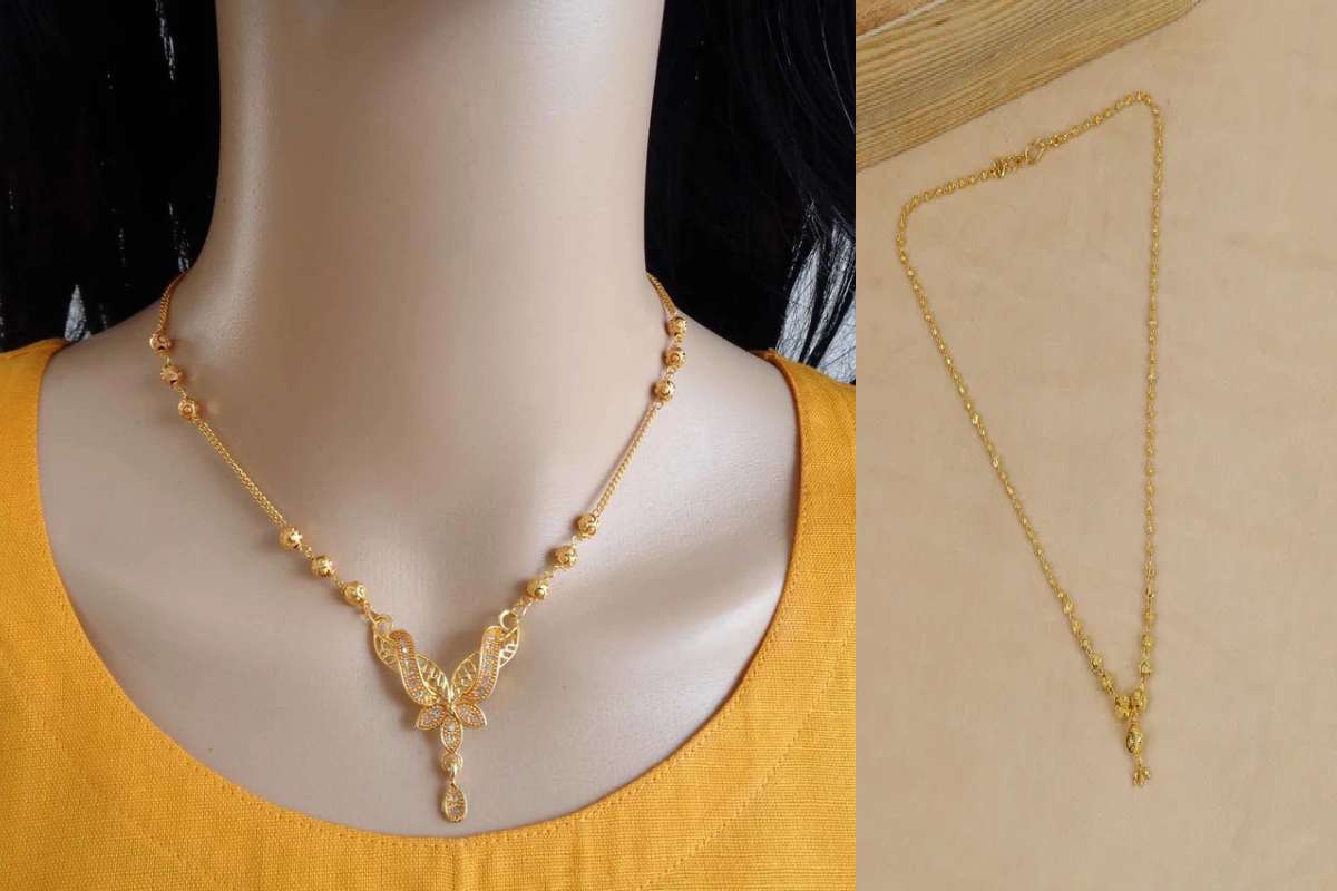 Marriage Gold Chain Designs For Ladies