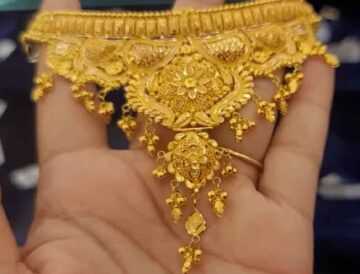 Marriage Gold Necklace Latest Gold Choker Designs With Weight