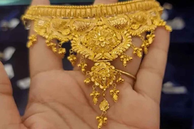 Marriage Gold Necklace Latest Gold Choker Designs With Weight