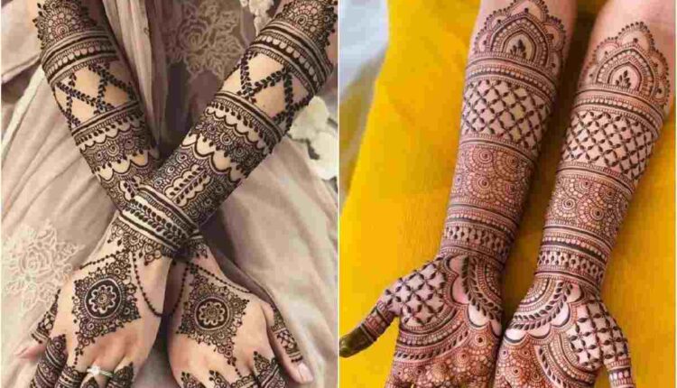Modern Full Hand Mehndi Design Back