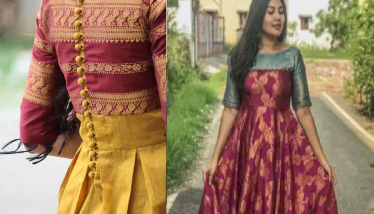 Silk Saree Old Saree Dress Design