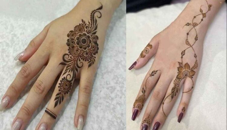 Simple Mehndi Design Photo Back Hand