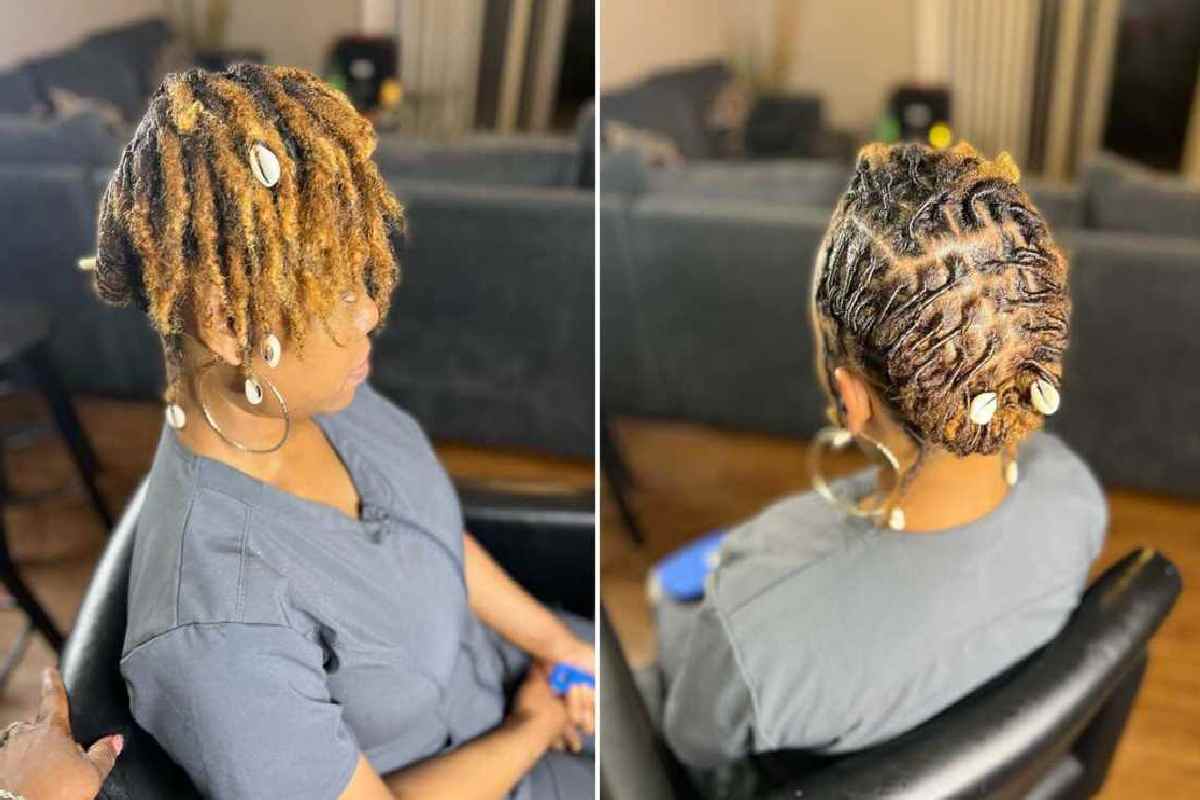 Updo Short Loc Styles for Females