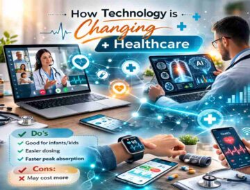 Telemedicine, AI diagnostics and wearables showing how technology is changing healthcare.
