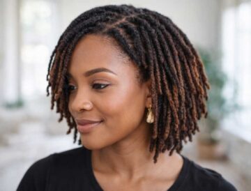 Short loc bob hairstyle for women