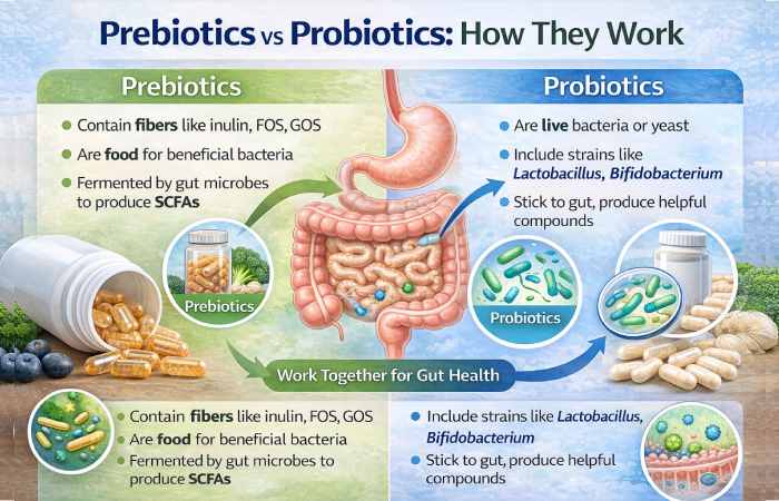 Prebiotics vs Probiotics: How they work