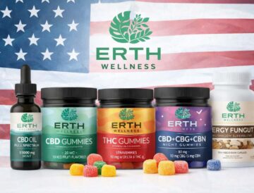 Erth Wellness CBD gummies THC gummies and mushroom supplements overview