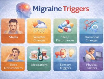 migraine triggers list medical causes overview chart