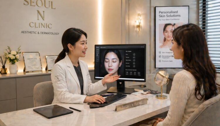 Seoul aesthetic dermatology clinic consultation environment example