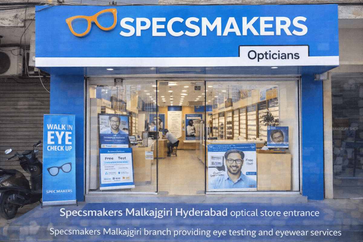 Specsmakers Malkajgiri Hyderabad optical store entrance