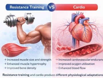 comparison between resistance training and cardio adaptations