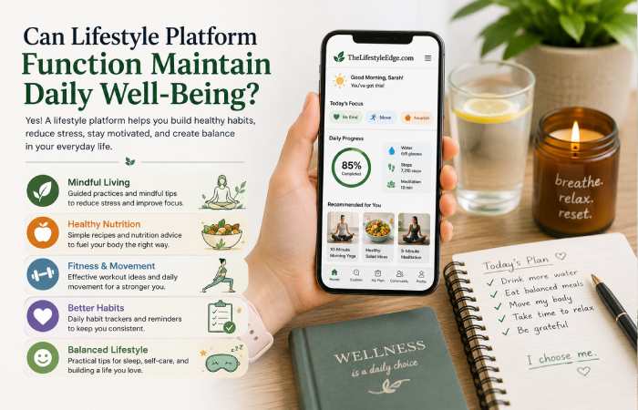 lifestyle platform daily well being support and healthy habits