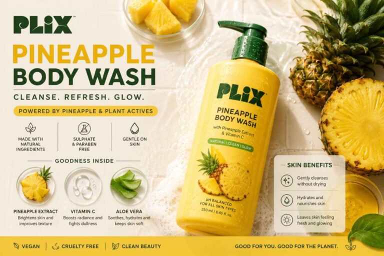 Plix Pineapple Body Wash India: Ingredients, Skin Benefits