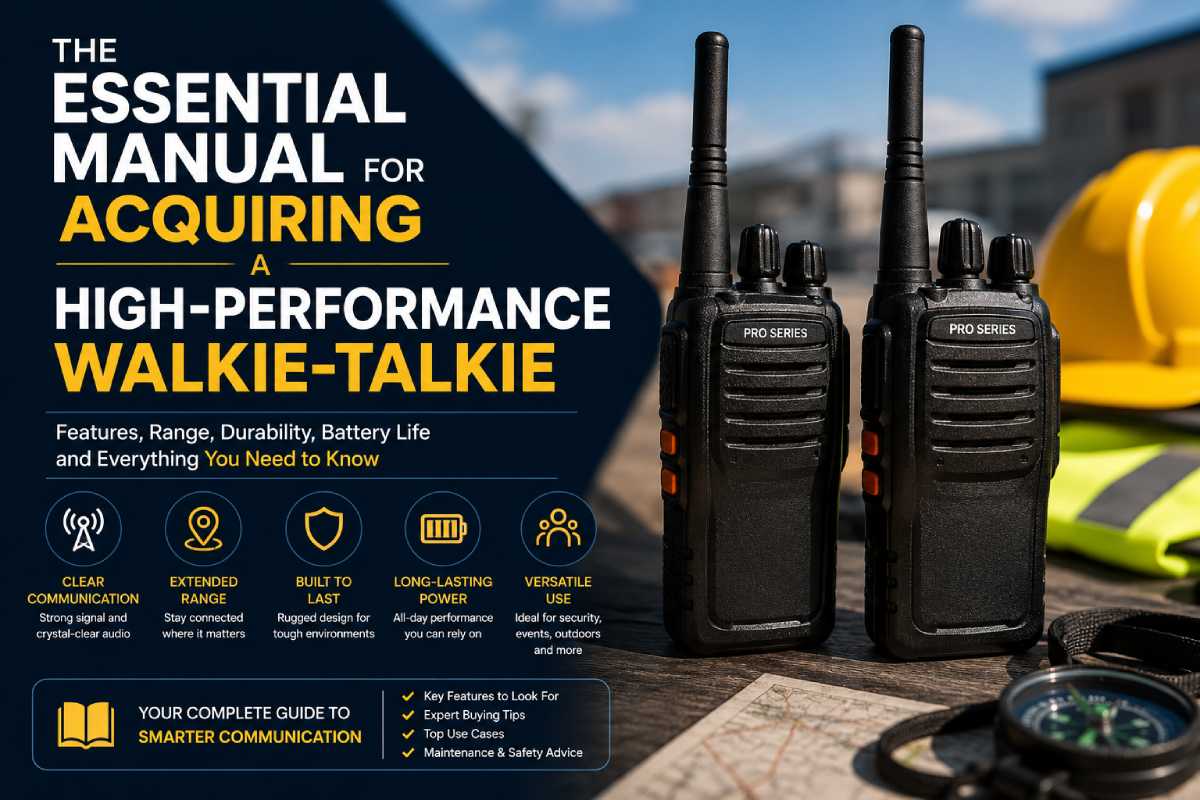 The Essential Manual for Acquiring a High-Performance Walkie-Talkie