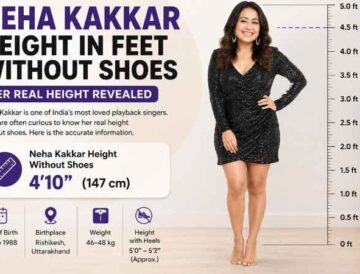 neha kakkar height in feet without shoes